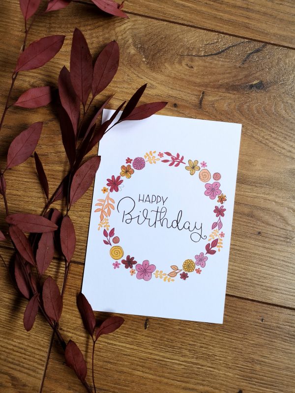 Postkarte Happy Birthday
