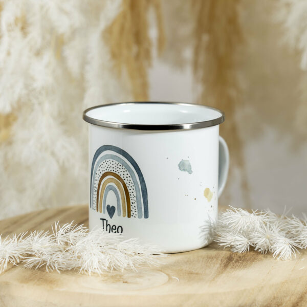 Tasse Regenbogen blau – Bild 3