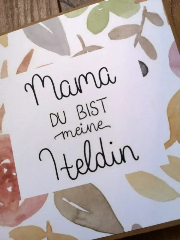 Karte Mama Heldin