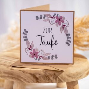Grußkarte Taufe