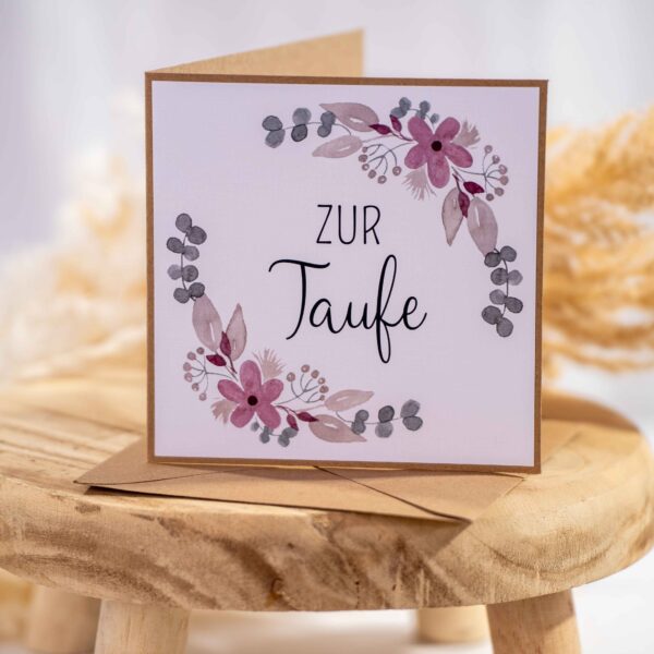 Grußkarte Taufe