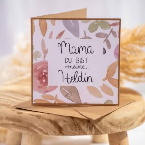 Grußkarte Mama Heldin