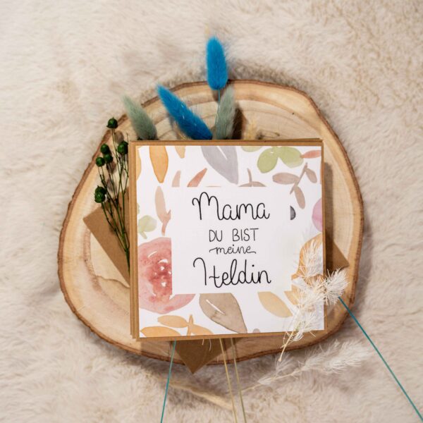 Grußkarte Mama Heldin