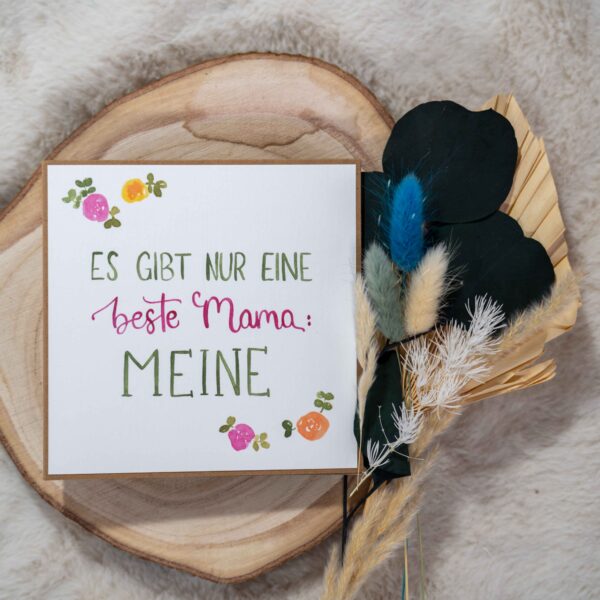 Grußkarte Beste Mama