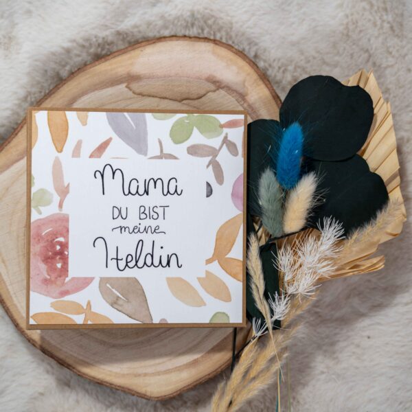 Grußkarte Mama Heldin