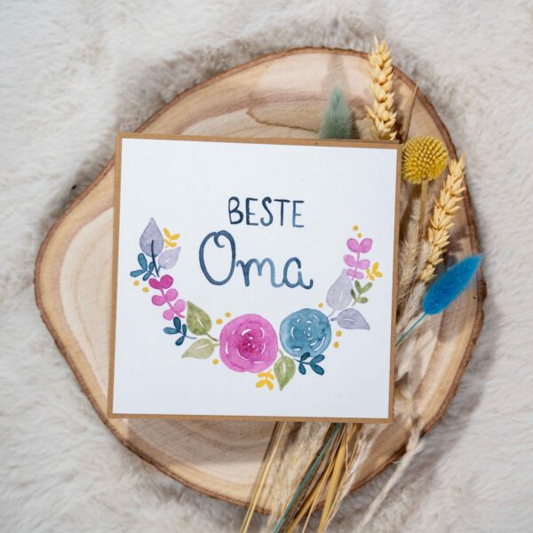 Grußkarte Beste Oma