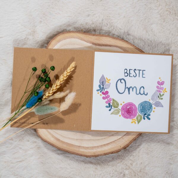 Grußkarte Beste Oma