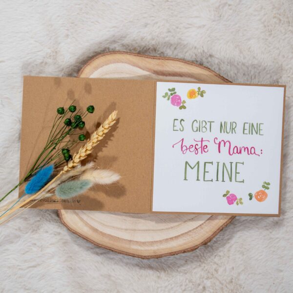 Grußkarte Beste Mama