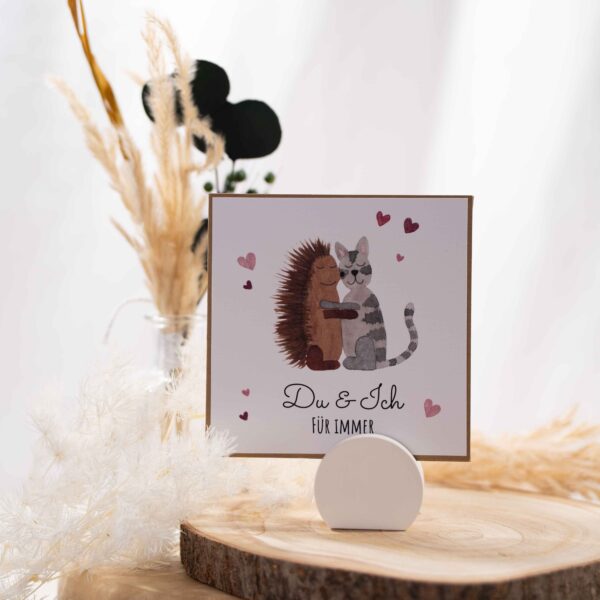Grußkarte Katze und Igel – Bild 4