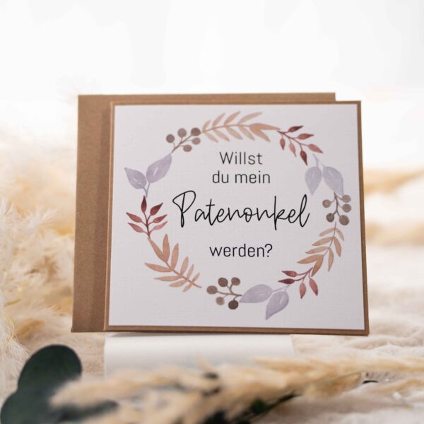 Grußkarte Patenonkel