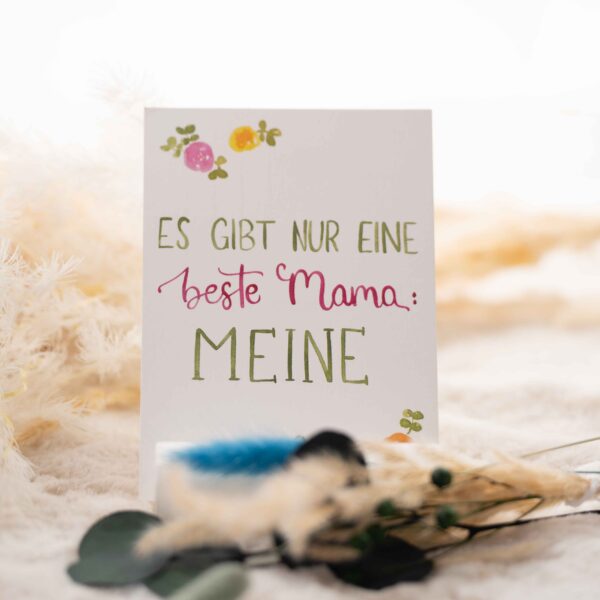Beste Mama Postkarte