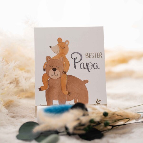 Bester Papa Postkarte