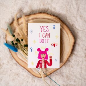 Postkarte Yes I can do it